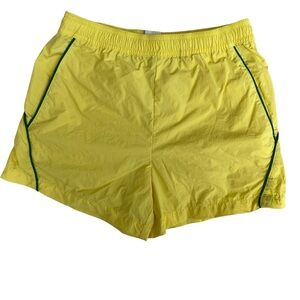 BDG Yellow Drawstring Athletic Shorts with Elastic Waist